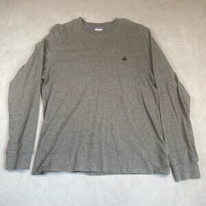 Brooks Brothers Mens Large Long Sleeve Gray T-shirt